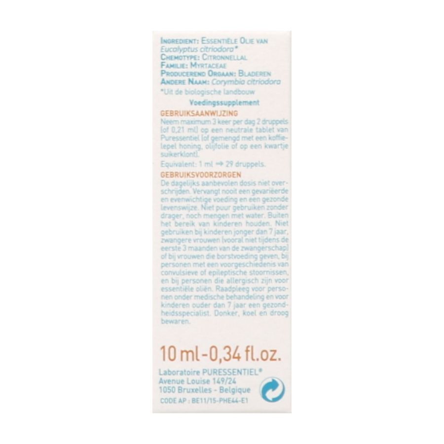 Puressentiel Eo Eucalyptus Citroen Bio 10ml