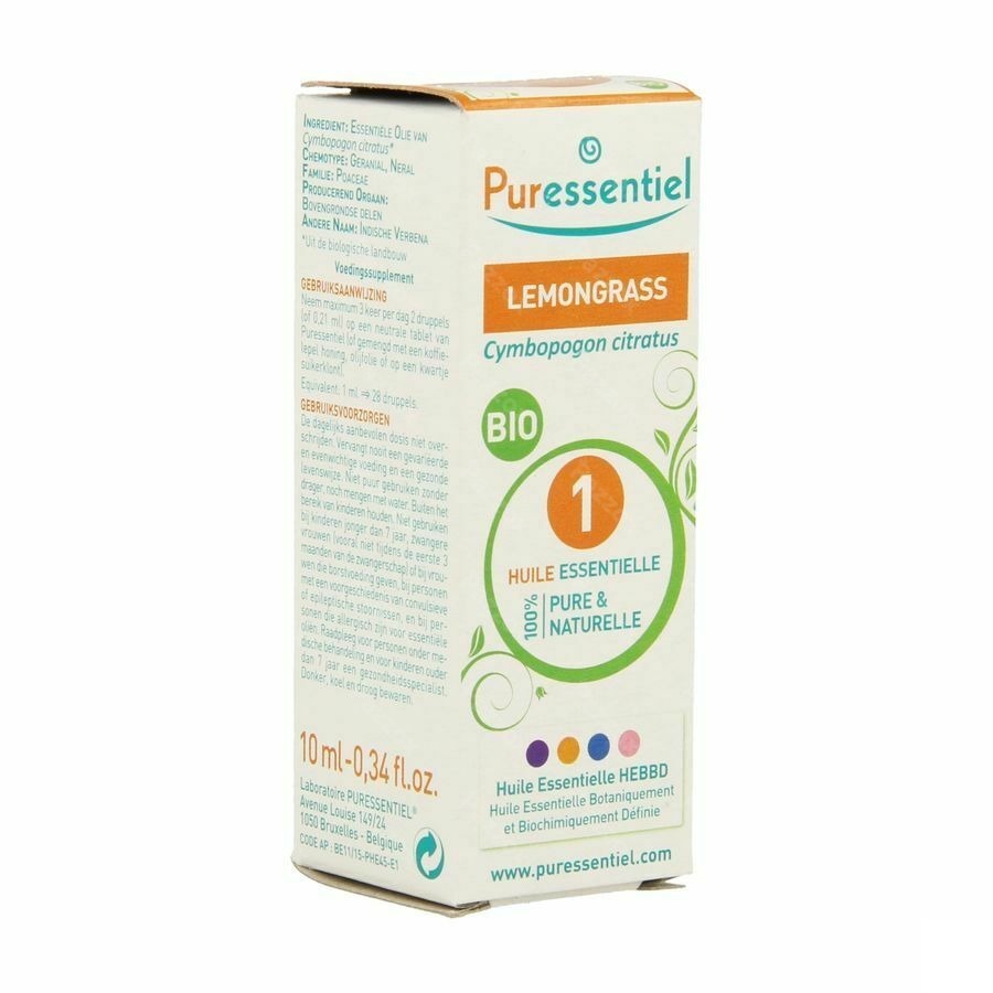 Puressentiel Eo Lemongrass Bio 10ml