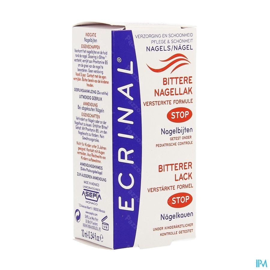 Ecrinal Bittere Nagellak Fl 10ml 20218