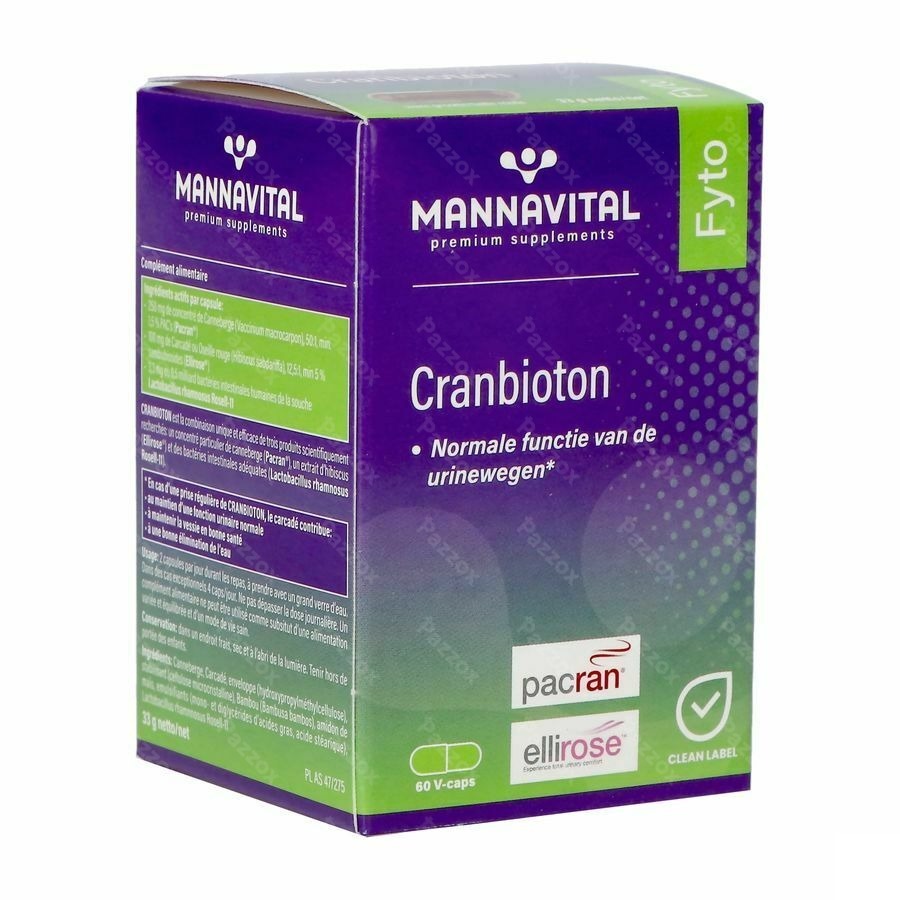 Mannavital Cranbioton V-caps 60