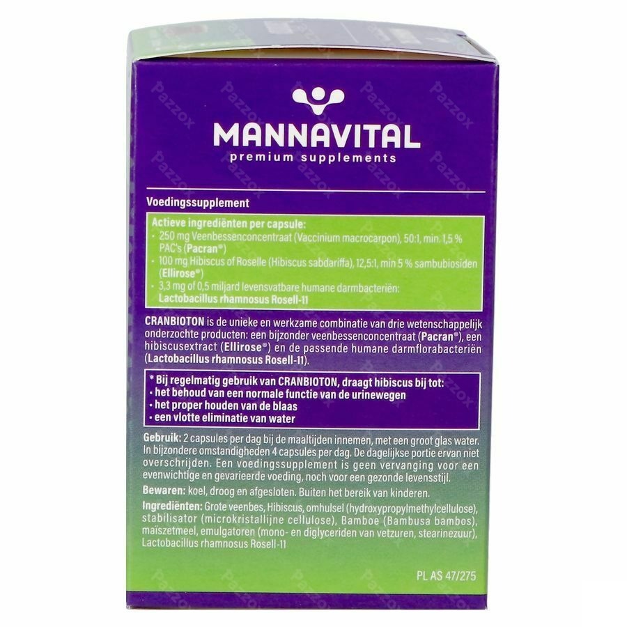 Mannavital Cranbioton V-caps 60