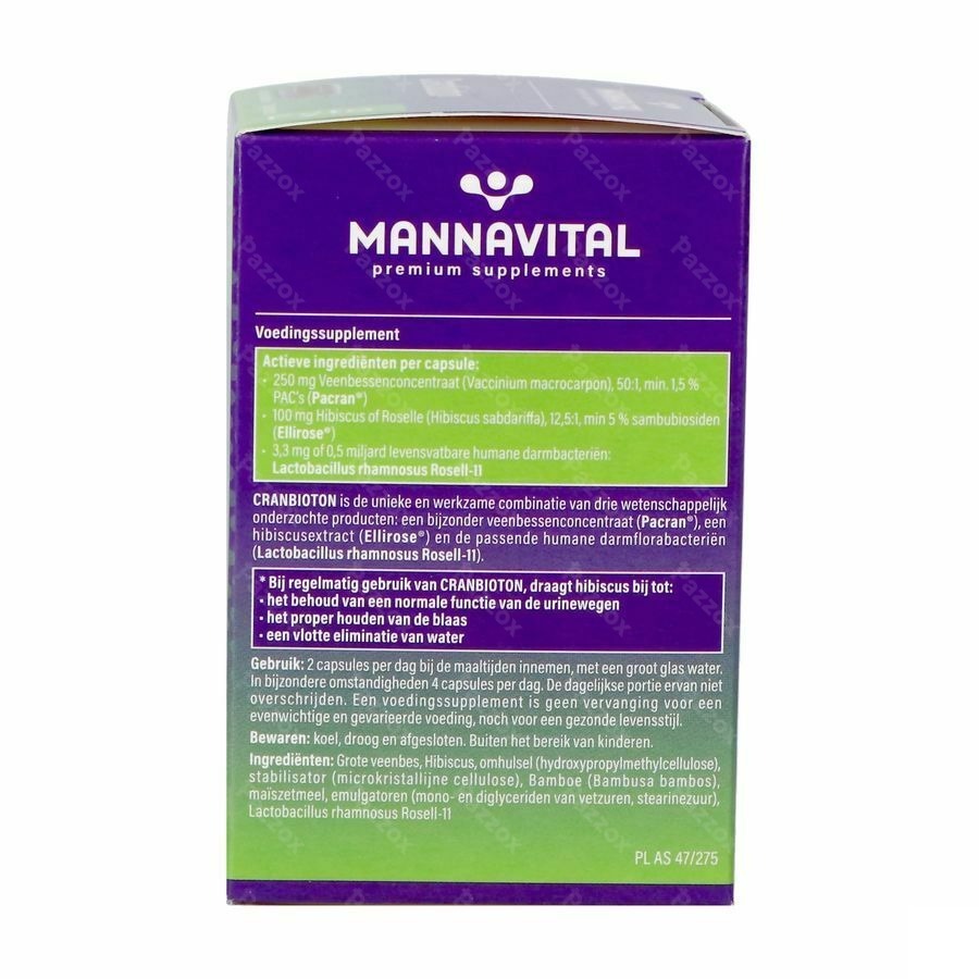 Mannavital Cranbioton V-caps 60