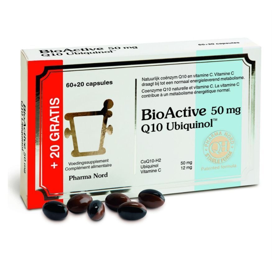 BioActive Q10 50mg 60+20 Capsules