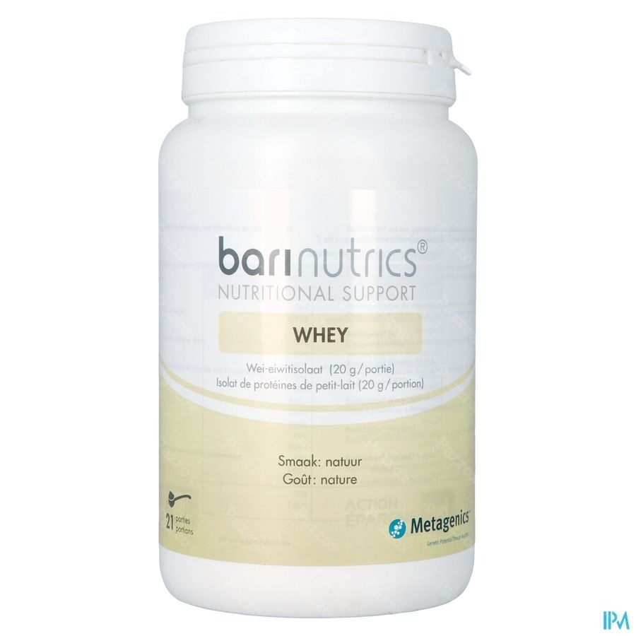 BariNutrics Whey Natuur 21 Porties