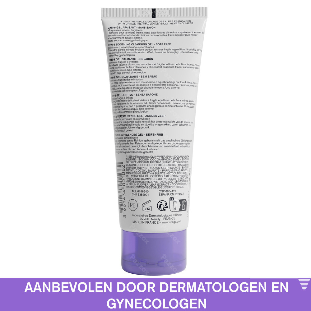 Uriage Gyn-8 Intieme Reinigingsgel 100ml