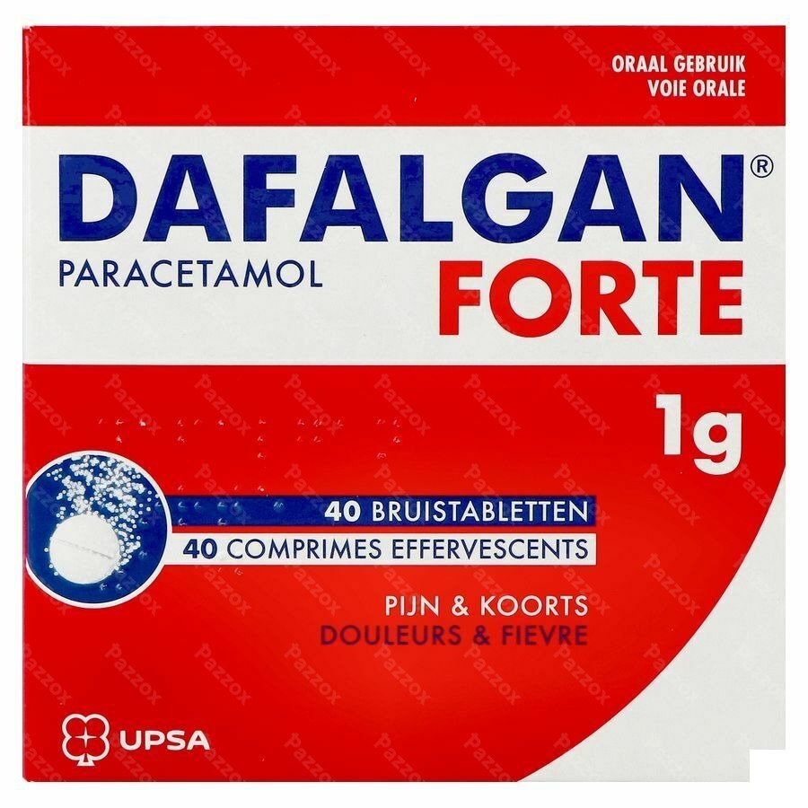 Dafalgan Forte 1g 40 Bruistabletten