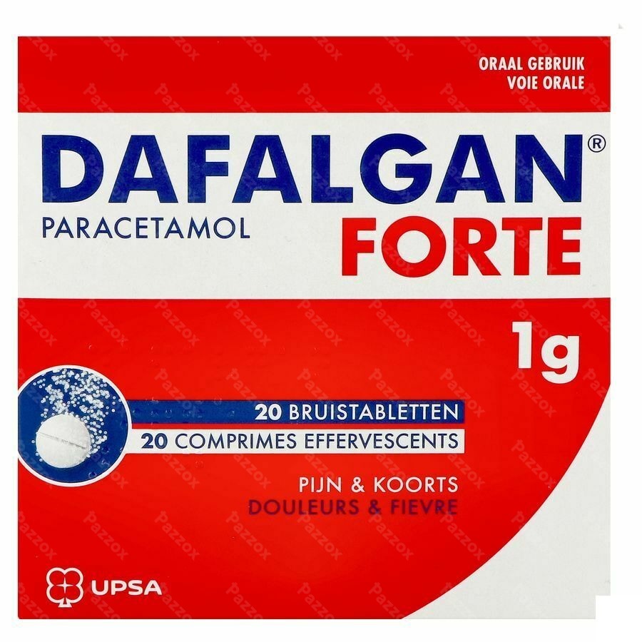 Dafalgan Forte 1g 20 Bruistabletten
