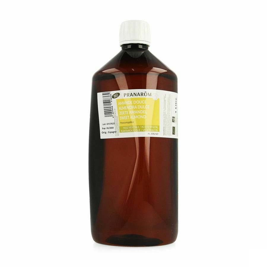 Zachte Amandel Bio Plant.olie 1l Pranarom