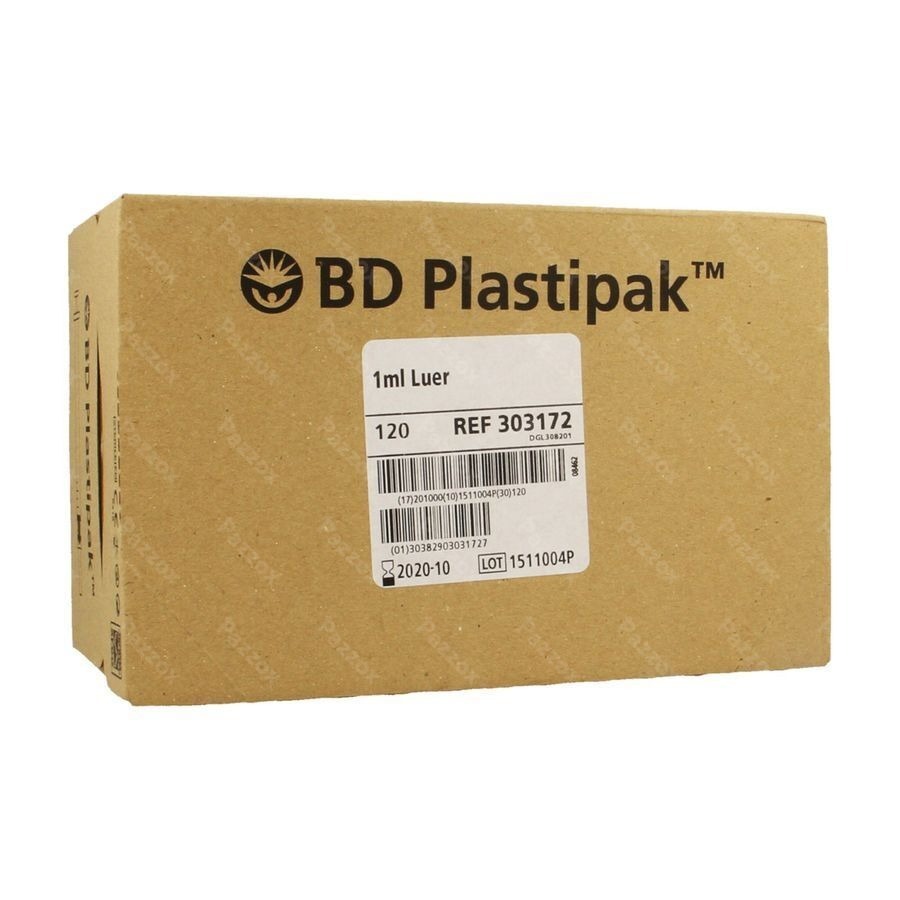 Bd Plastipak Spuit Luer Tuberculine 1ml 120 303172