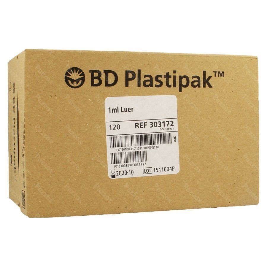 Bd Plastipak Spuit Luer Tuberculine 1ml 120 303172