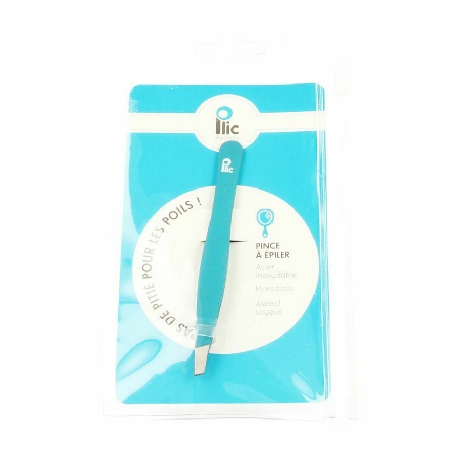 Plic Epileerpincet Schuine Punt Turquoise