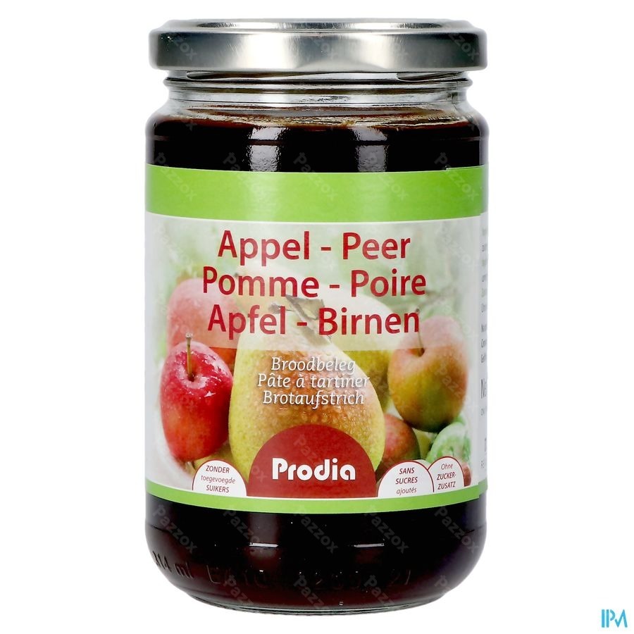 Prodia Broodbeleg Appel-peer 320g 4894 Revogan