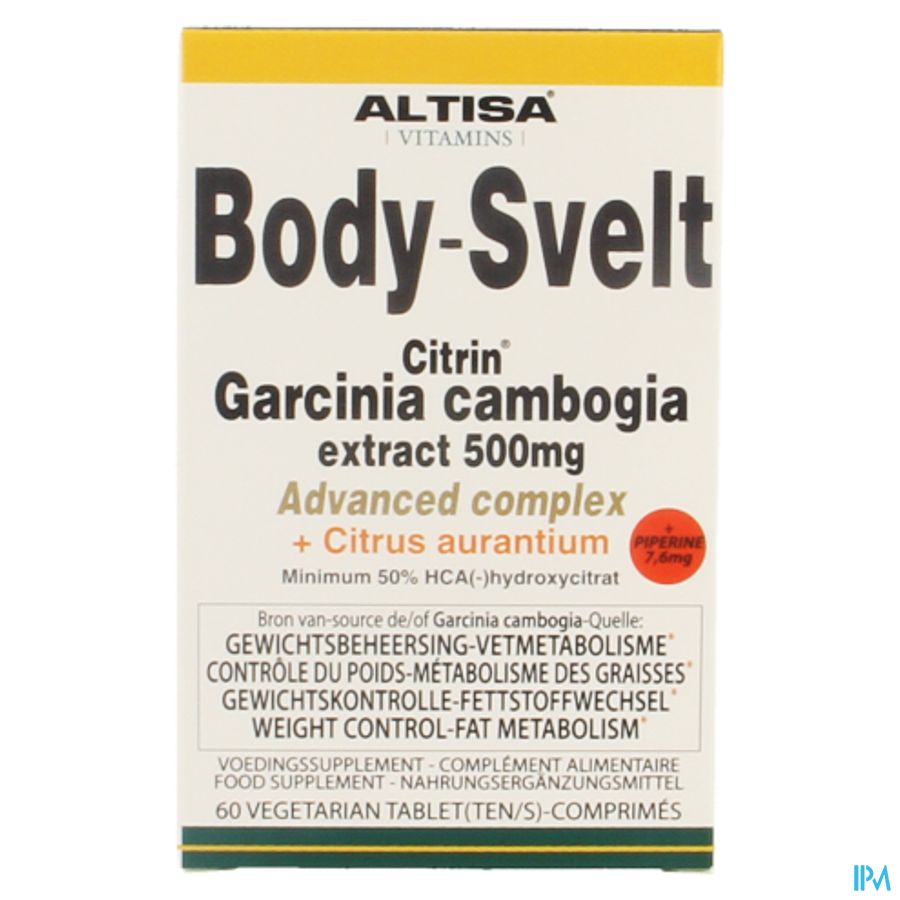 Altisa Body Svelt Garcin.500mg Citrin Cplx Comp 60 afbeelding