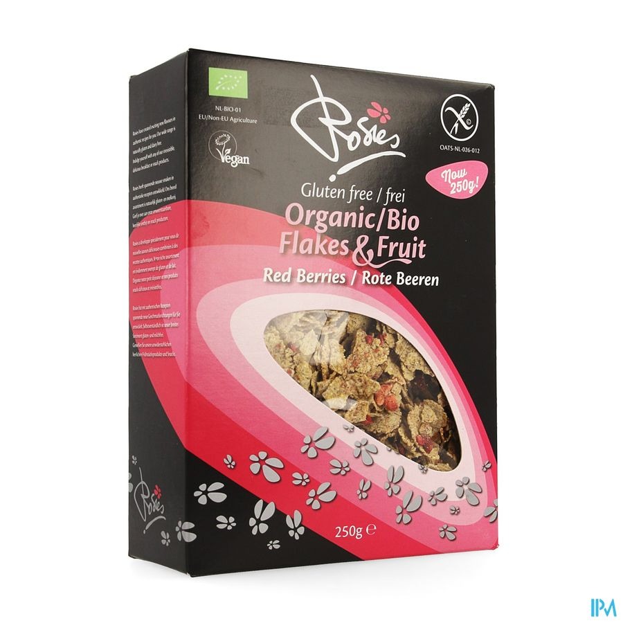 Rosies Flakes Rode Vruchten Bio 250g 4699 Revogan