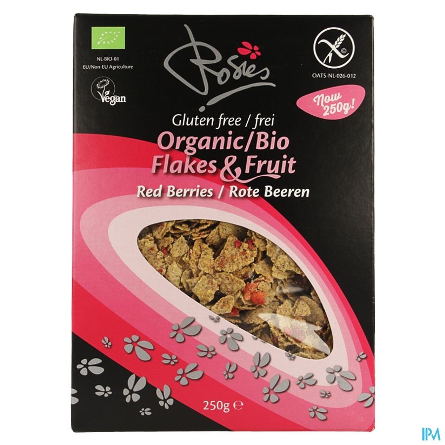 Rosies Flakes Rode Vruchten Bio 250g 4699 Revogan