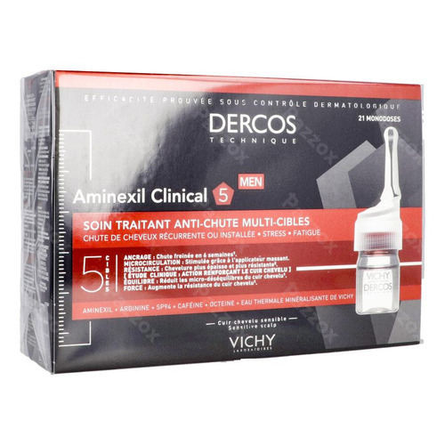 Vichy Dercos Aminexil Clinical 5 Anti-haaruitval Mannen 21 Flesjes