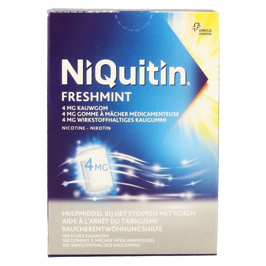 Niquitin Mint 4,0mg Kauwgom 100