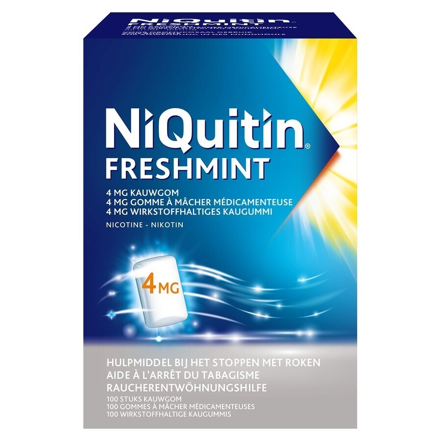 Niquitin Mint 4,0mg Kauwgom 100