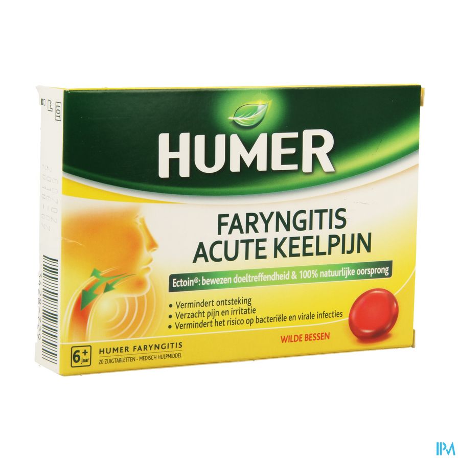Humer Faryngitis Rood Fruit Past 20 afbeelding 1