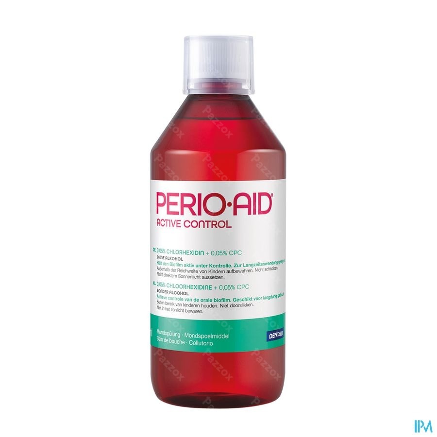 Perio-Aid Active Control Mondspoelmiddel met 0,05% Chx En 0,05% Cpc 500ml