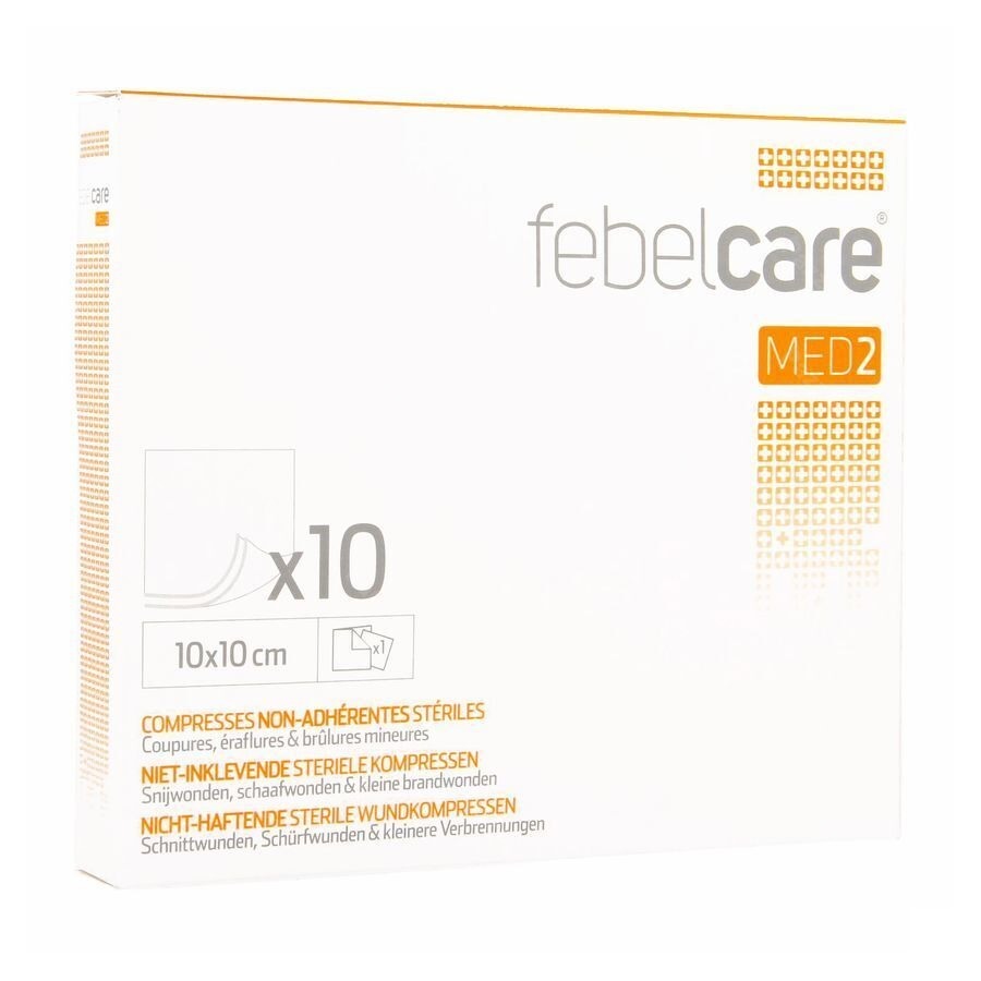 Febelcare Med2 Komp.n/inkl. Ster. 10,0x10,0cm 10x1