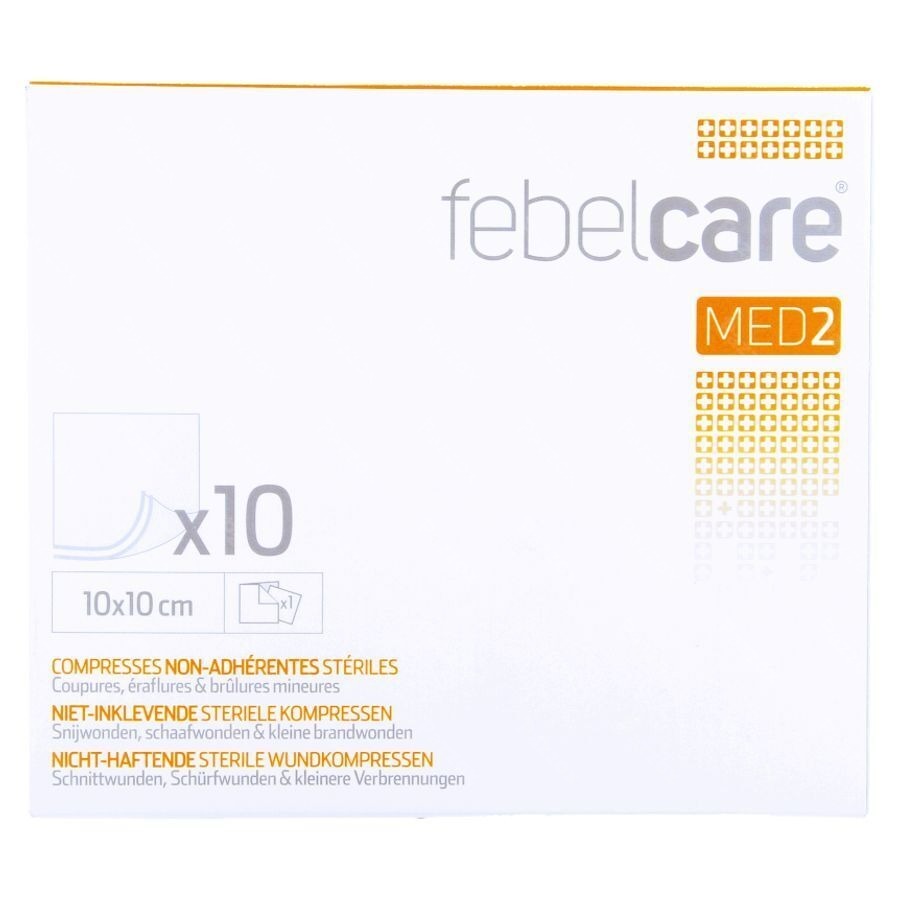 Febelcare Med2 Komp.n/inkl. Ster. 10,0x10,0cm 10x1