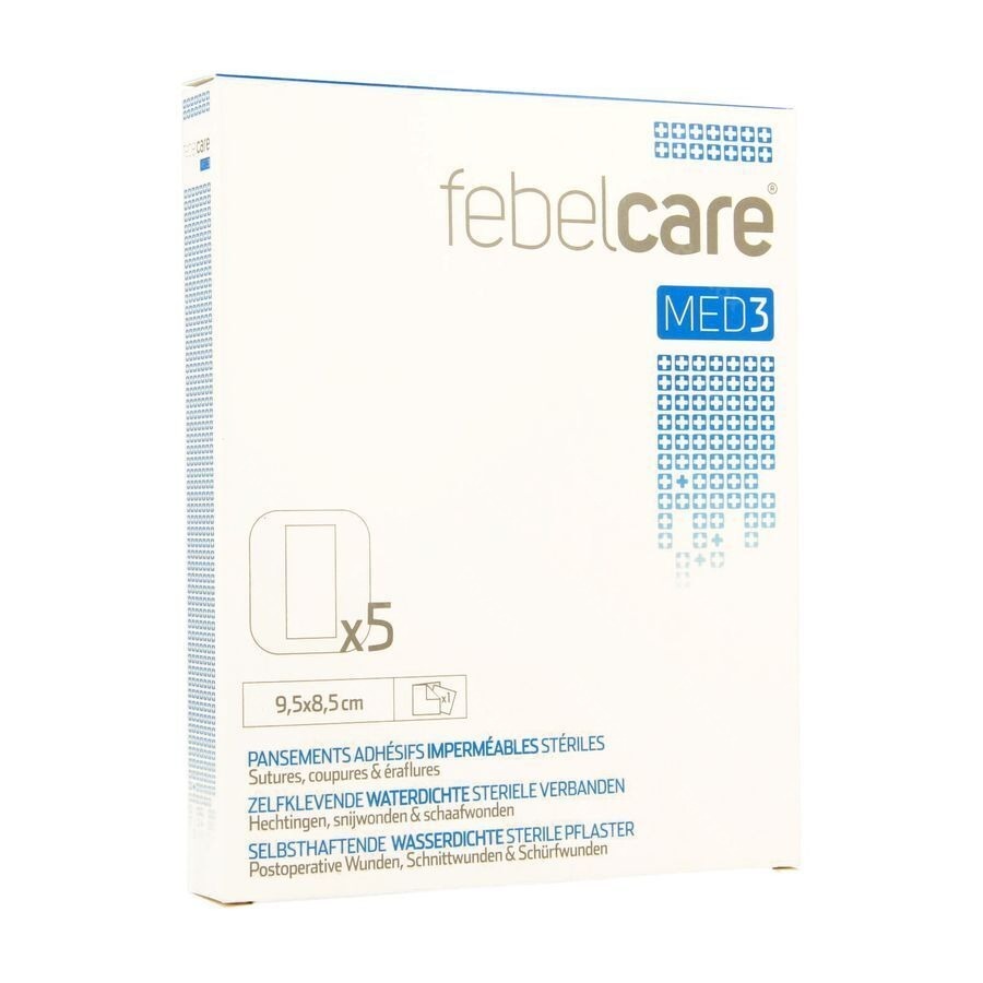 Febelcare Med3 Verb.zelfkl Ster.wtp 9,5x 8,5cm 5