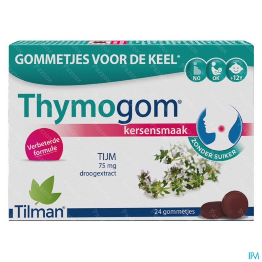 Thymogom Gommetjes Tijmextract 24