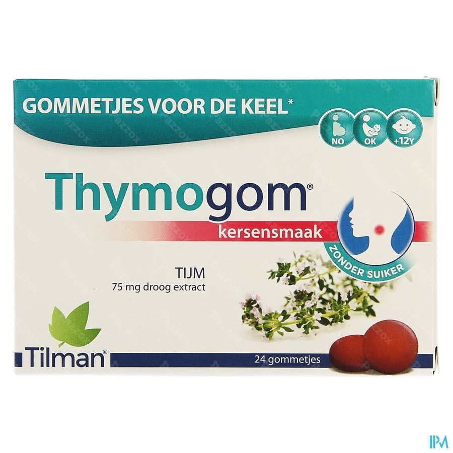 Thymogom Gommetjes Tijmextract 24