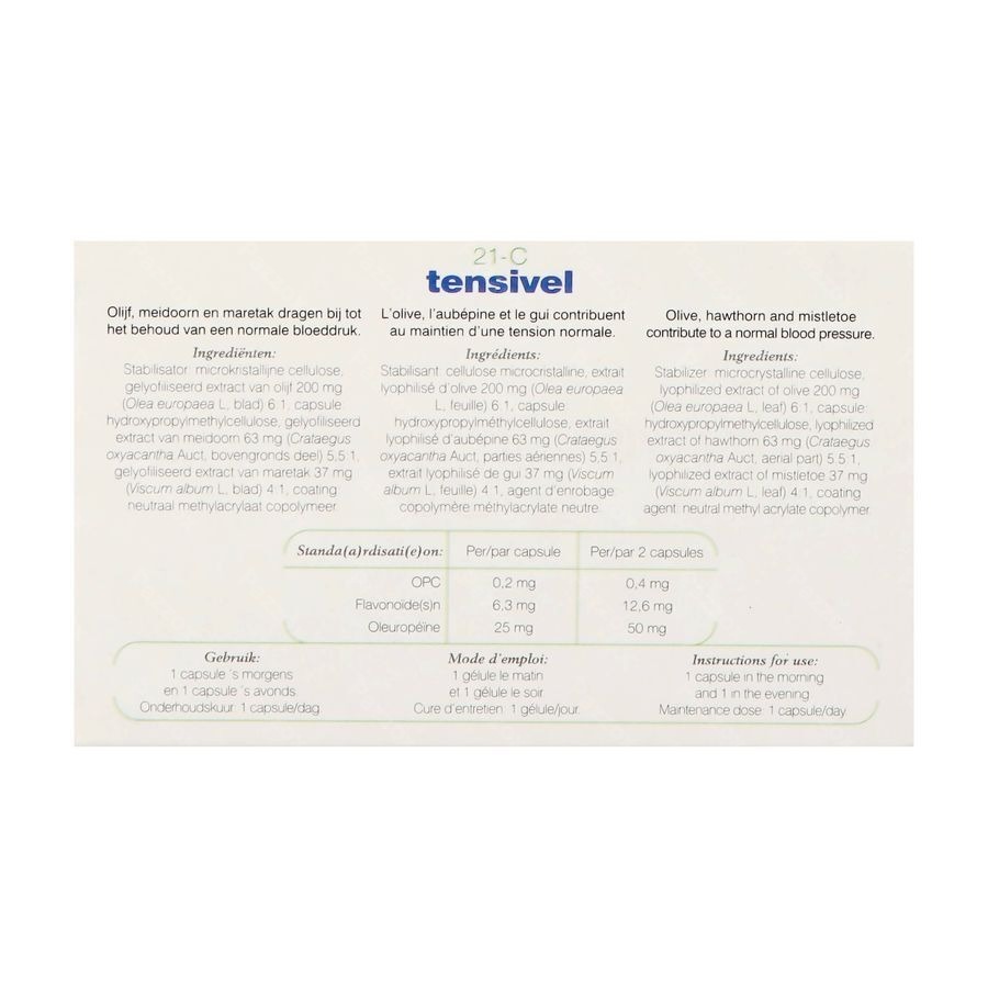 Soria 21-C Tensivel XXI 30 Capsules