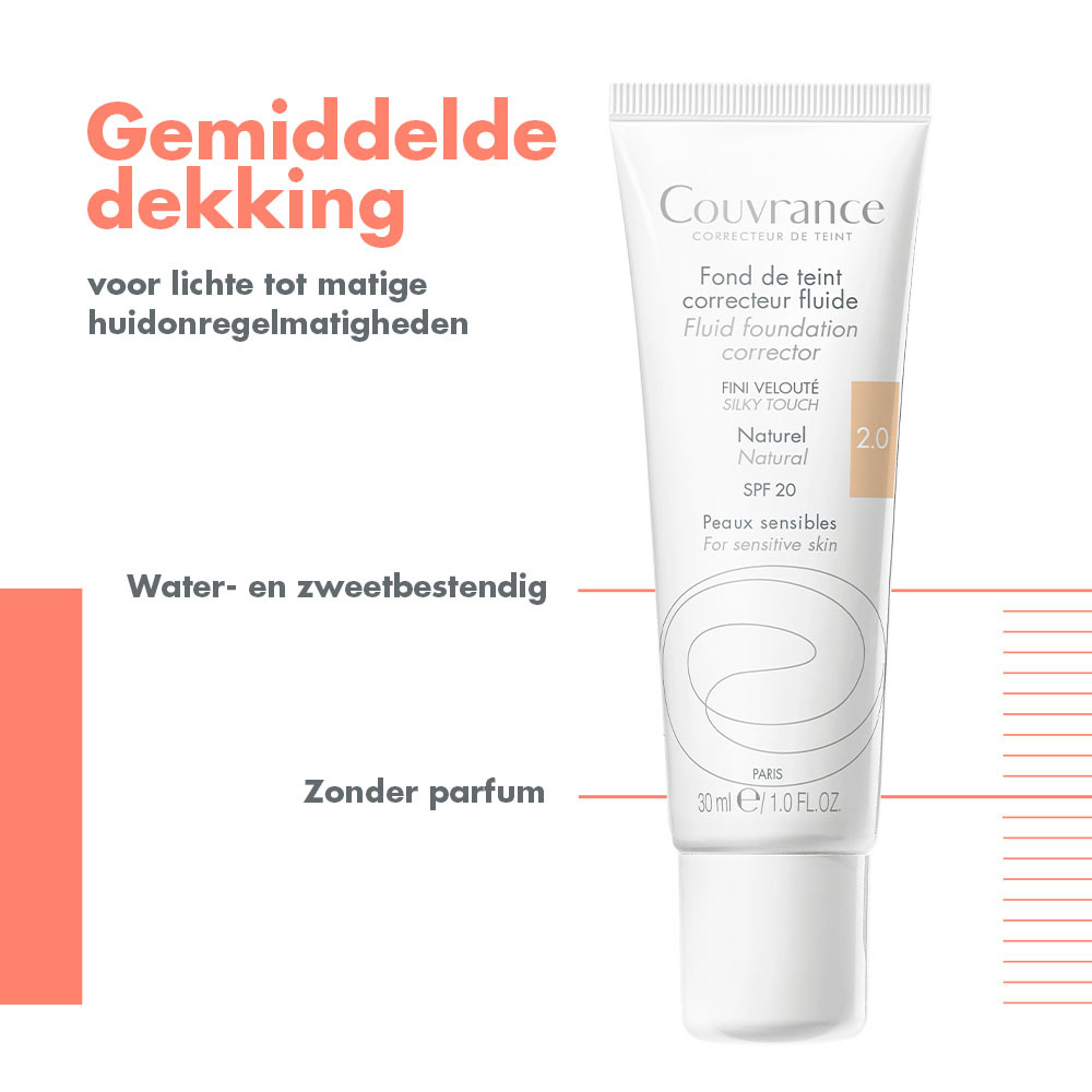 Avène Couvrance Vloeibare Foundation 2 Naturel 30ml