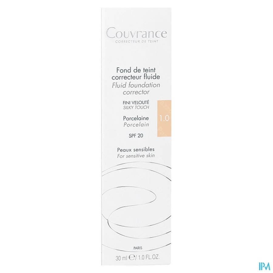 Avène Couvrance Vloeibare Foundation 1 Porcelein 30ml