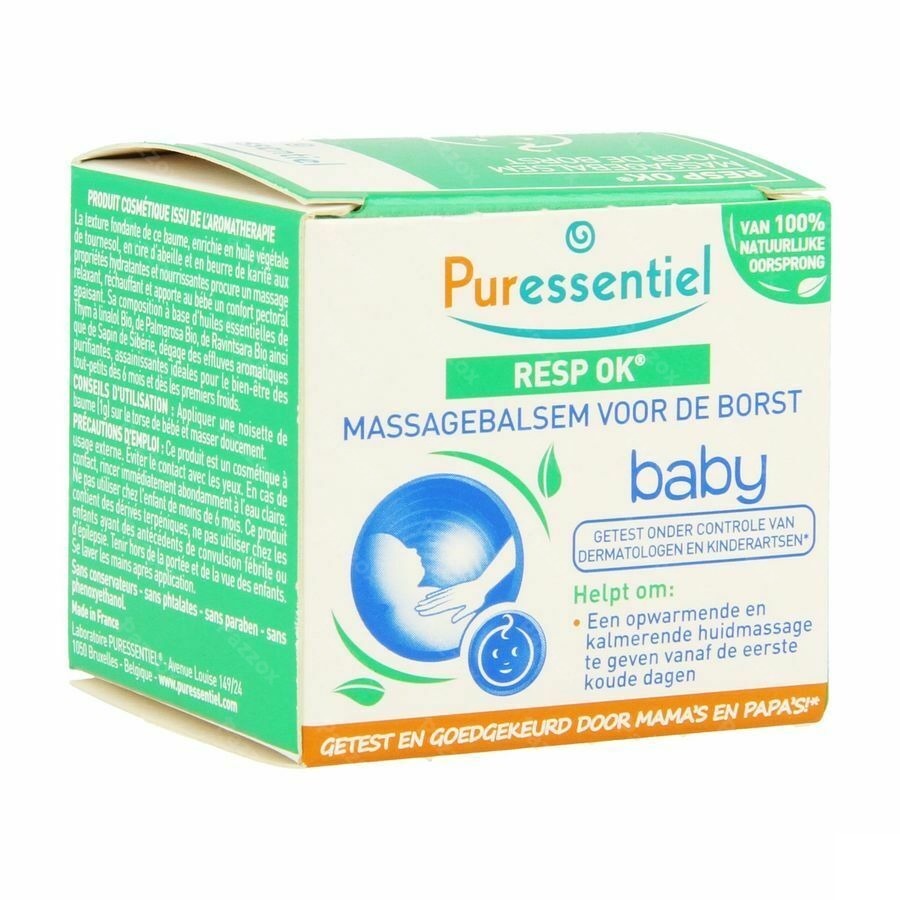 Puressentiel Ademhaling Massagebalsem Baby 30ml