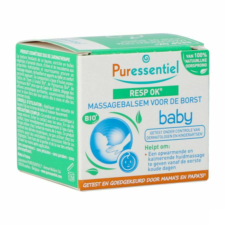 Puressentiel Ademhaling Massagebalsem Baby 30ml afbeelding 1