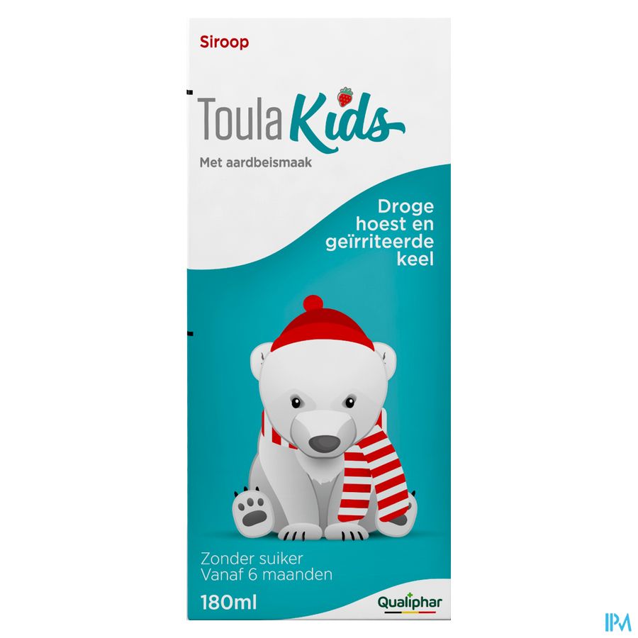 Toulakids Droge Hoest en Prikkelhoest Hoestsiroop 180ml afbeelding 1