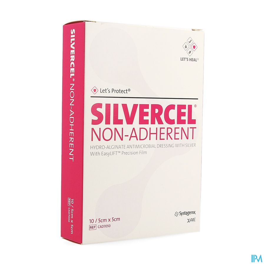 Silvercel Na Hydroalginaat Verb 5x5cm 10 Cad7050 afbeelding 1