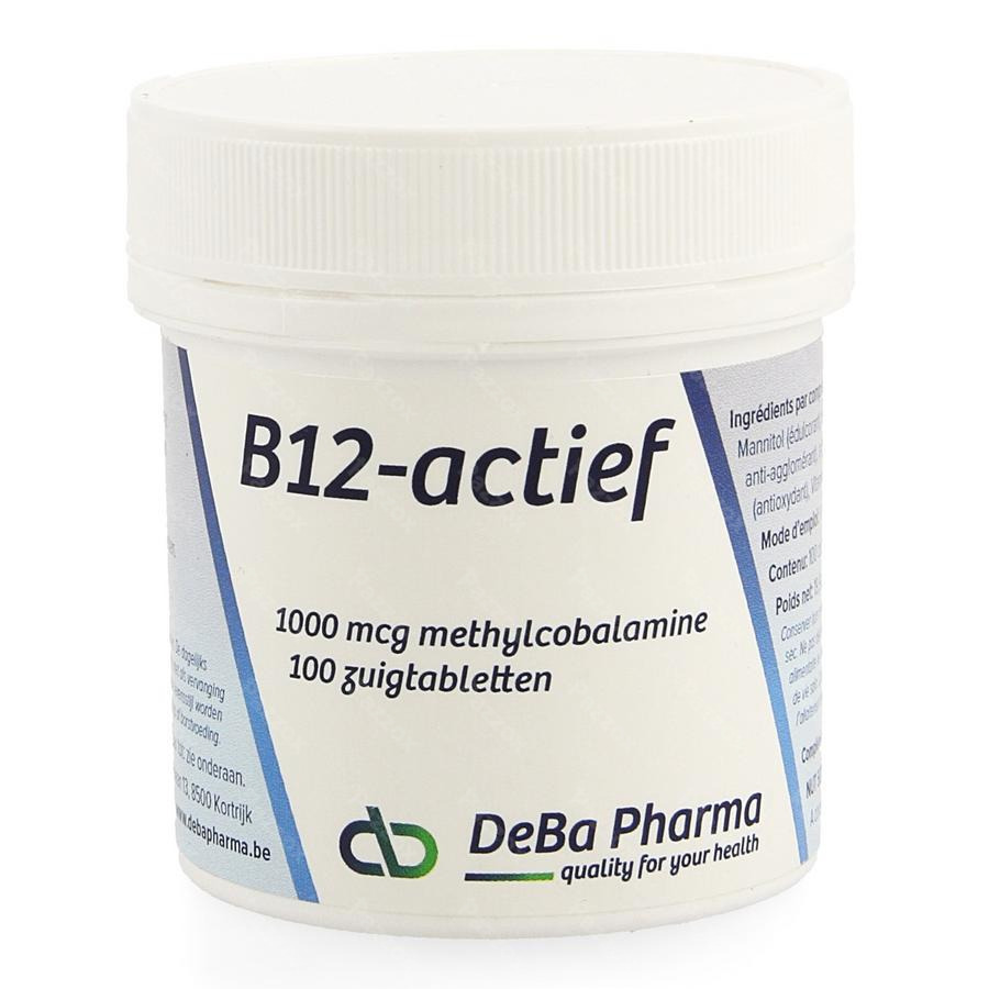 kloof geest Agressief DeBa Pharma Vitamine B12-actief 1000mcg 100 kopen - Pazzox