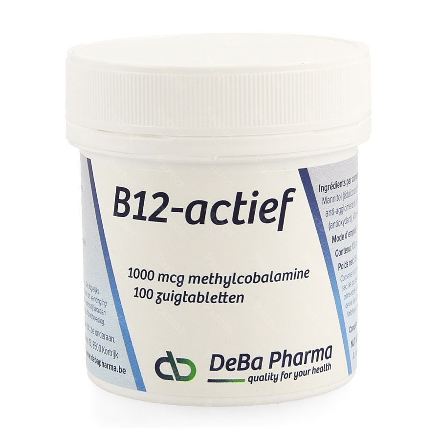 DeBa Vitamine B12-actief 1000mcg - Pazzox