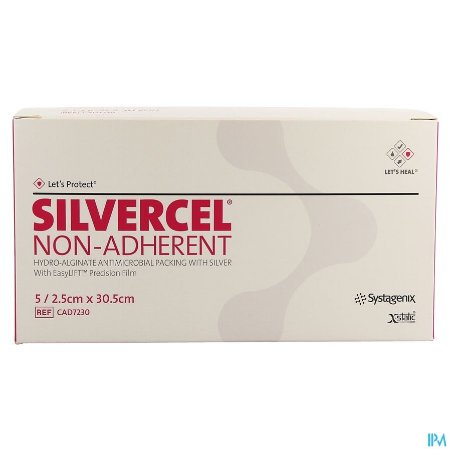 Silvercel Na Hydroalginaat Verb 2x30cm 5 Cad7230