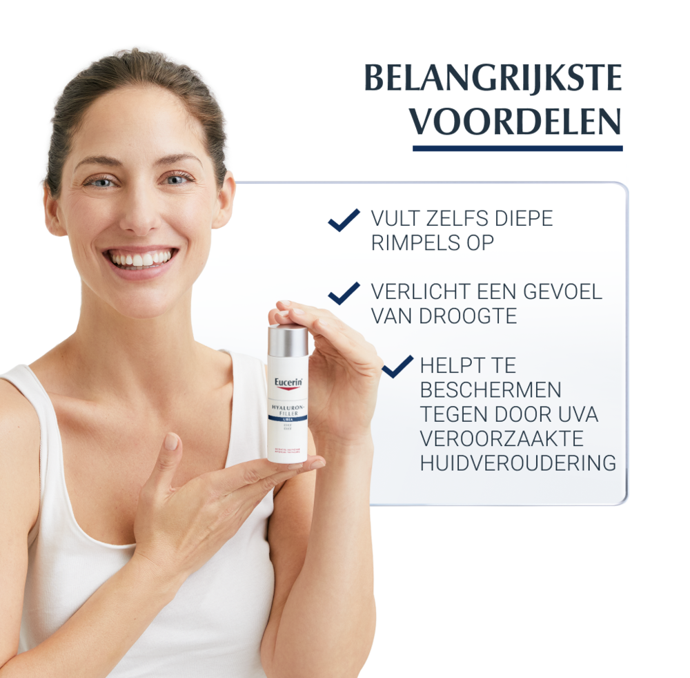 Eucerin Hyaluron-Filler Extra Rijk Dagcrème Anti Age en Rimpels Zeer Droge Huid 50ml