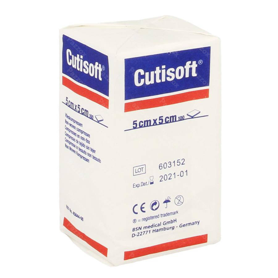 Cutisoft Non Woven 5x5cm 100 Stuks