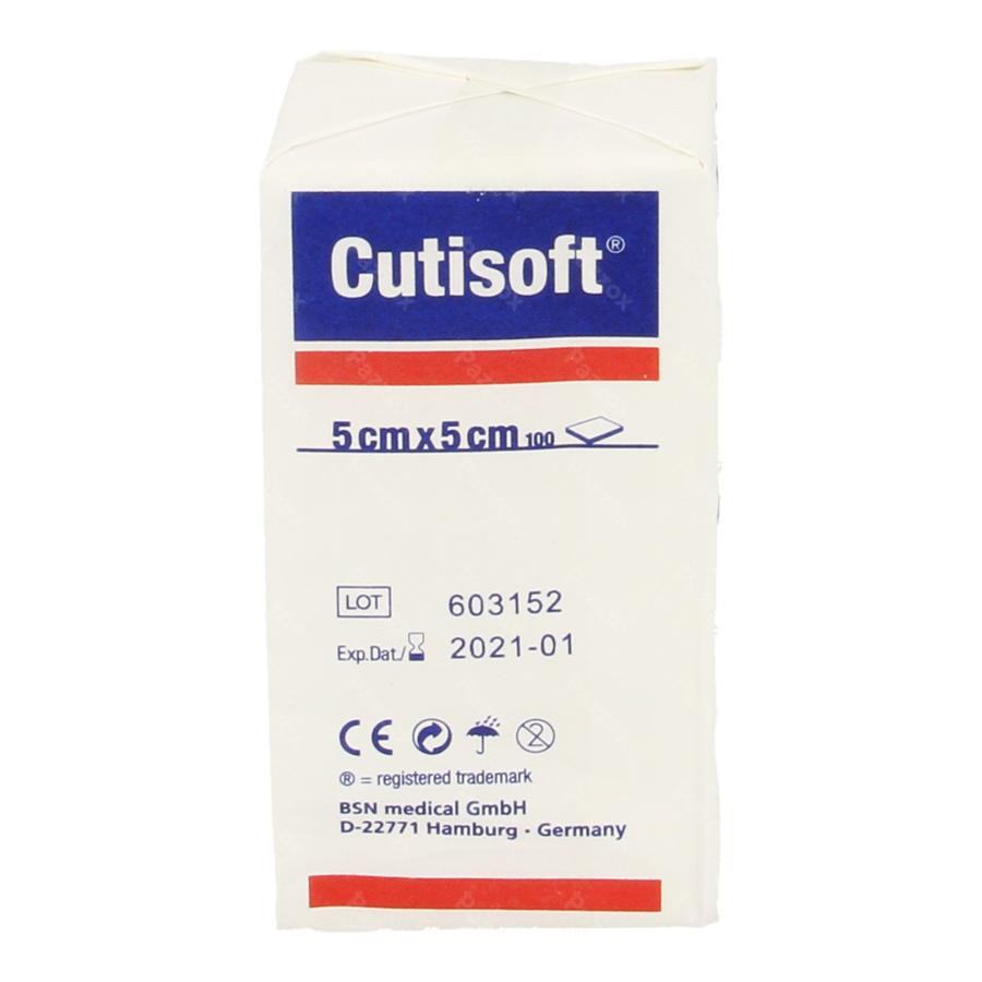 Cutisoft Non Woven 5x5cm 100 Stuks