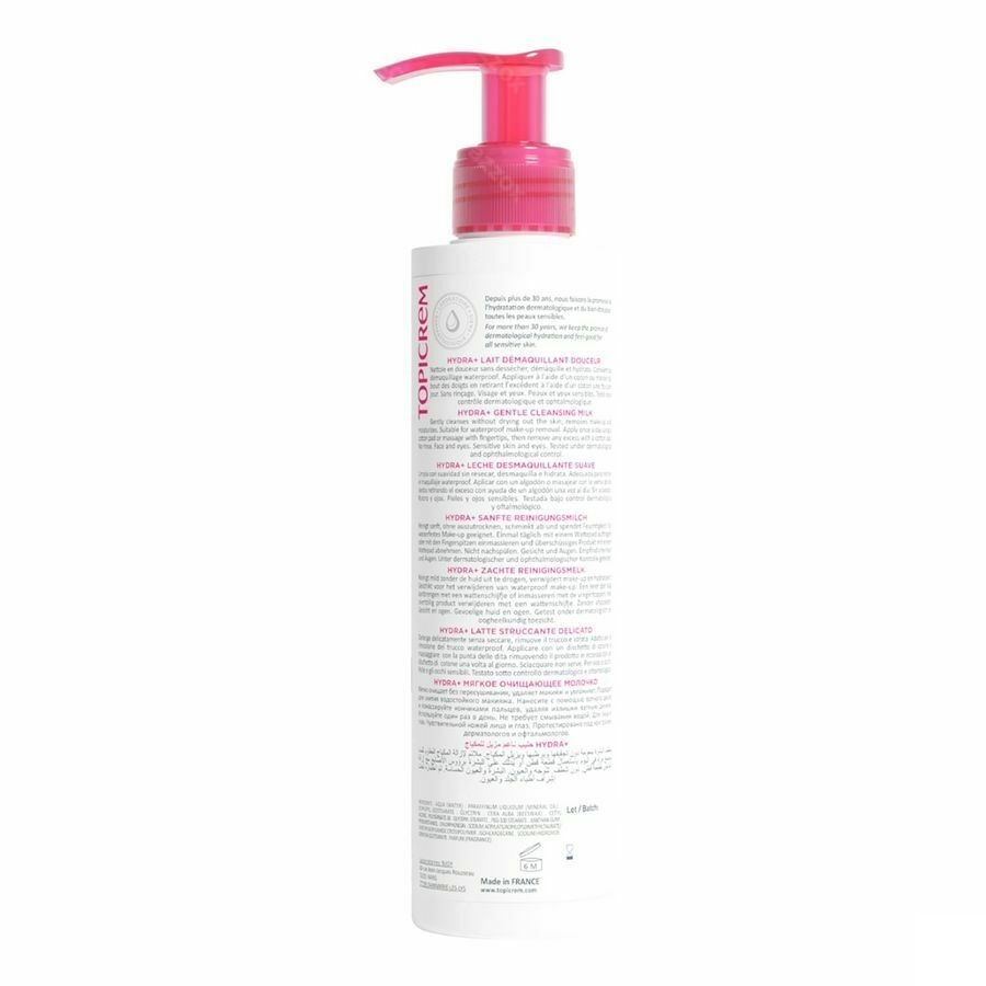 Topicrem Hydra+ Zacht Reinigende Melk Fl 200ml