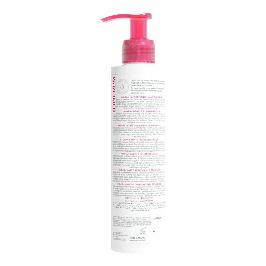 Topicrem Hydra+ Zacht Reinigende Melk Fl 200ml