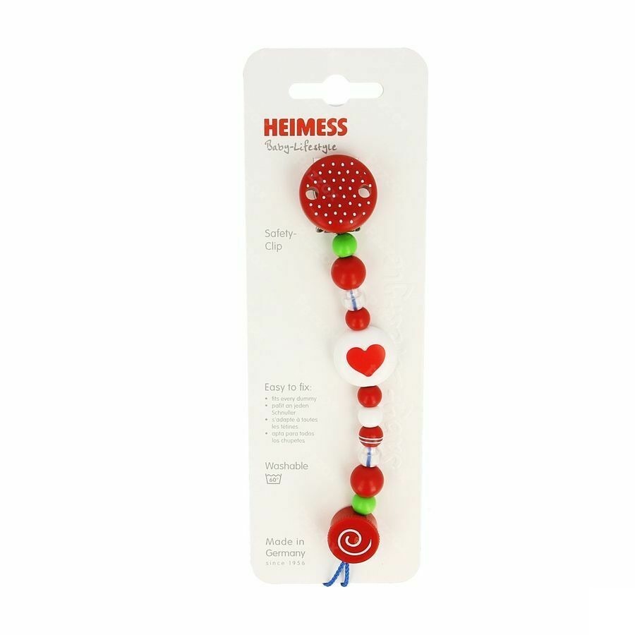 Heimess Fopspeenketting Plastic Hart H732610