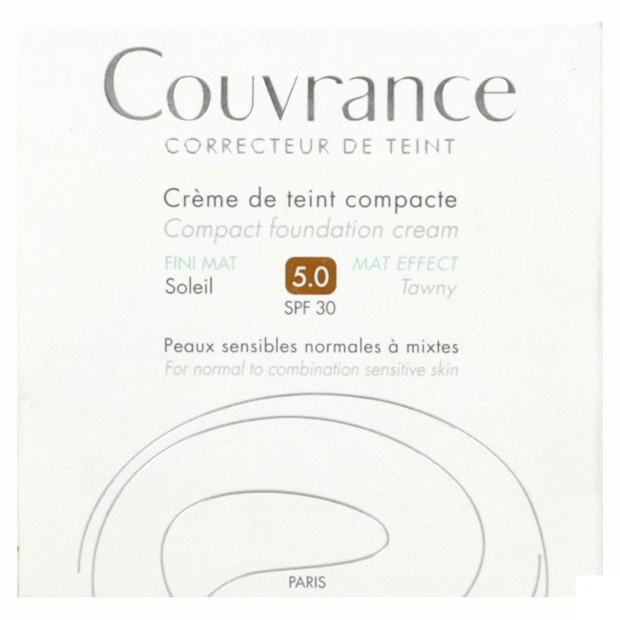 Avène Couvrance Getinte Compacte Crème Olievrij 05 Soleil 10g