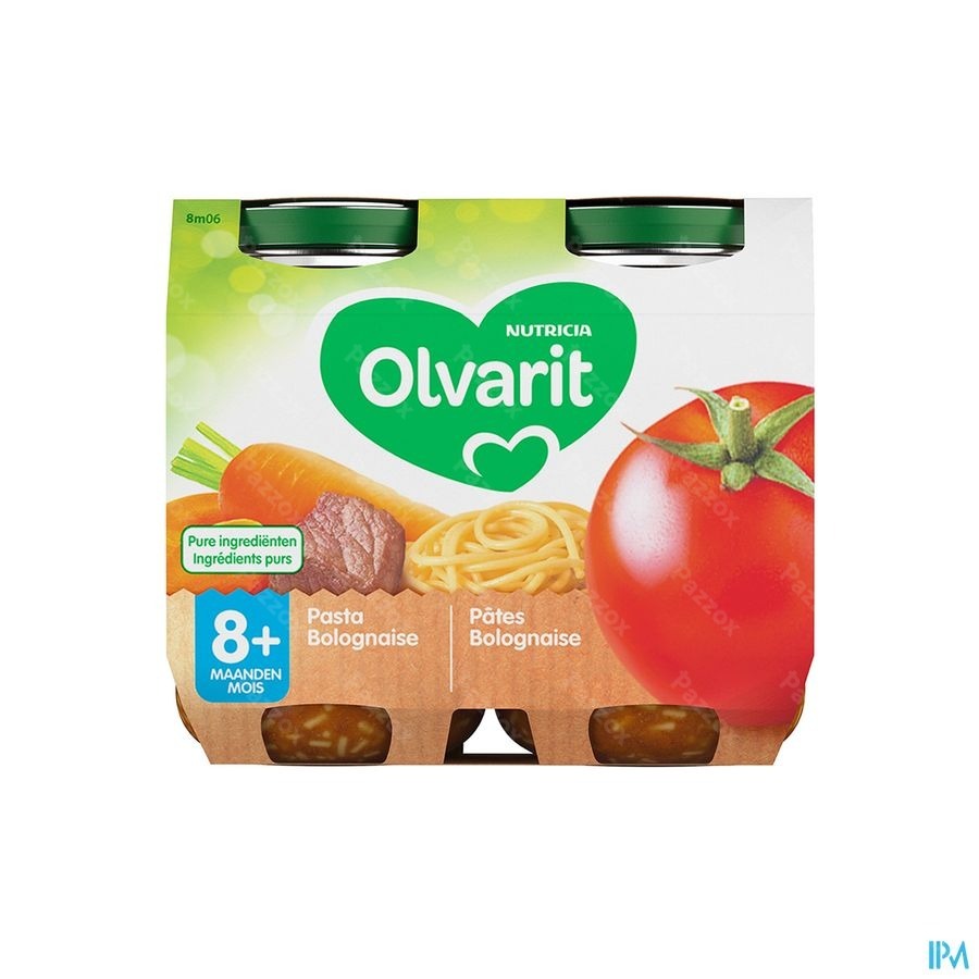 Olvarit Pasta Bolognaise 2x200g 8m06