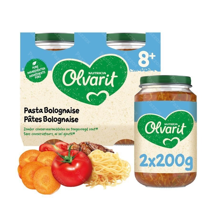 Olvarit Pasta Bolognaise 2x200g 8m06