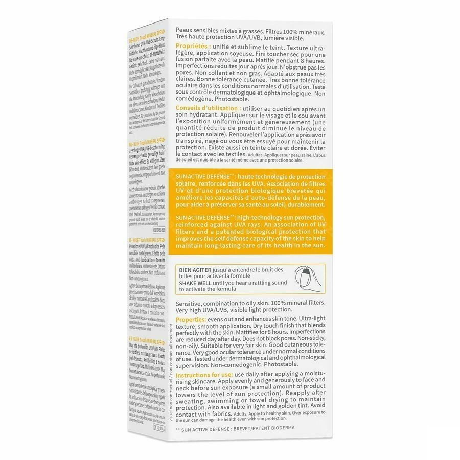 Bioderma Photoderm Nude Touch Zeer Lichte Huid SPF50+ 40ml