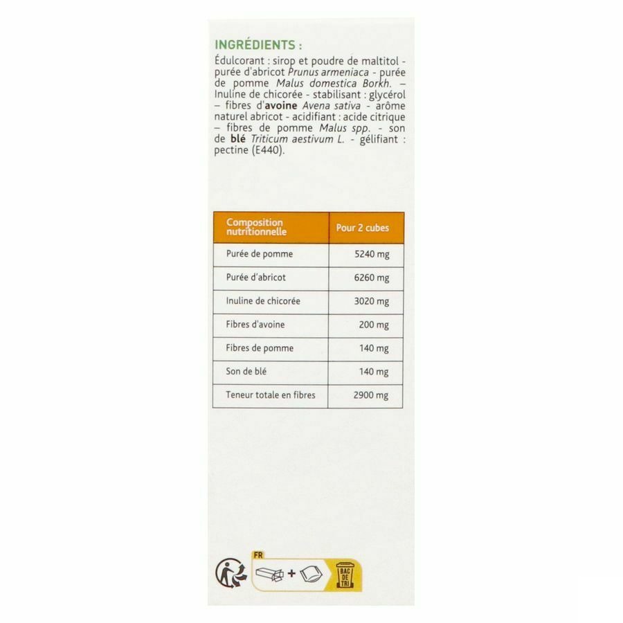 Laxeov Appel-abrikoos Blokjes 10x10g